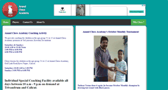 Desktop Screenshot of anandchessacademy.com